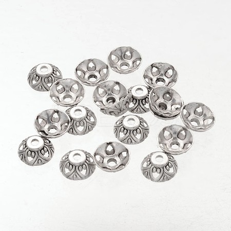 Apetalous Cone Tibetan Silver Bead Caps LS-AA0544-1