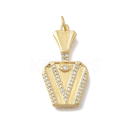 Brass Micro Pave Cubic Zirconia Bottle Pendants KK-D431-051A-02-1