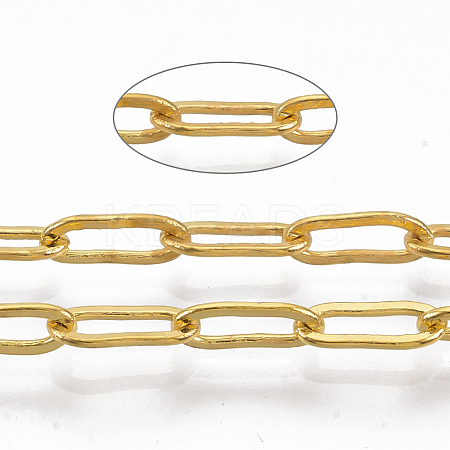 Brass Paperclip Chains CHC-S008-001B-G-2-NR-1