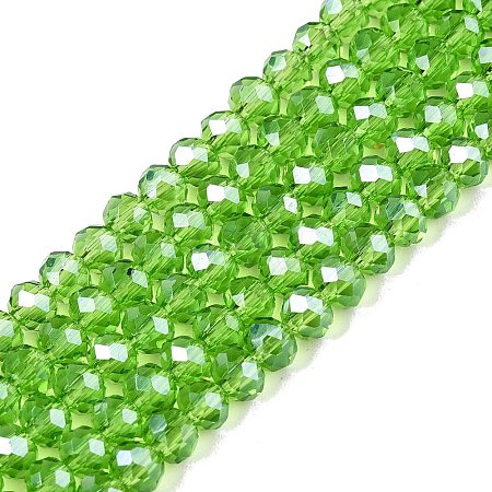 Electroplate Glass Beads Strands EGLA-A044-T4mm-A11-1