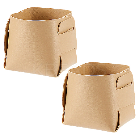 2Pcs PU Leather Jewelry Plate AJEW-CN0002-74D-1