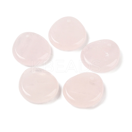 Natural Rose Quartz Pendants G-M440-03B-1