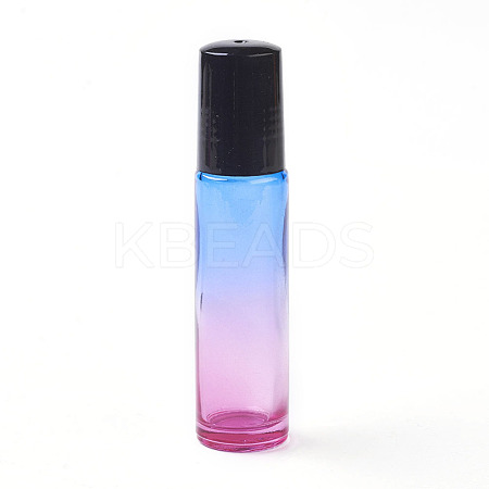 10ml Glass Gradient Color Essential Oil Empty Roller Ball Bottles MRMJ-WH0011-B08-10ml-1