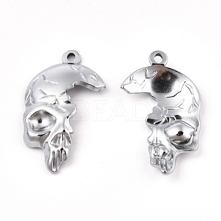 Non-Tarnish 201 Stainless Steel Pendants STAS-N098-064P-1