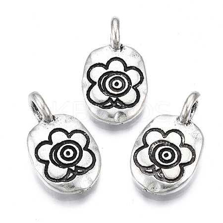 Tibetan Style Alloy Pendants PALLOY-Q441-044-RS-1