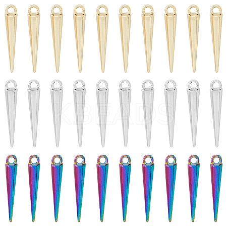 60Pcs 3 Colors Alloy Pendants PALLOY-DC0001-01-NR-1