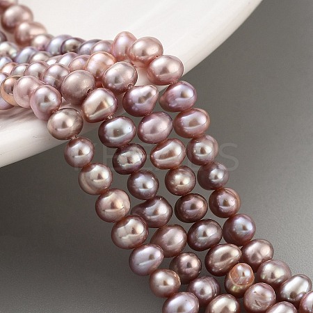 Natural Cultured Freshwater Pearl Beads Strands PEAR-C003-10E-1