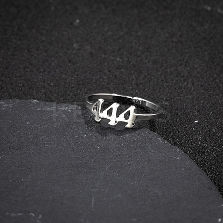 Number 201 Stainless Steel Adjustable Cuff Rings FS-WG22891-08-1