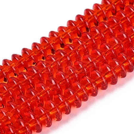Transparent Glass Beads Strands GLAA-Q113-02A-A05-1
