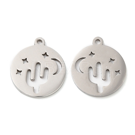 Non-Tarnish 201 Stainless Steel Pendants STAS-A084-09P-1