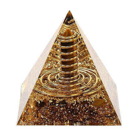 Orgonite Pyramid Resin Energy Generators DJEW-C019-01E-1