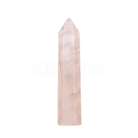 Point Tower Natural Rose Quartz Home Display Decoration LS-PW-WG24364-02-1