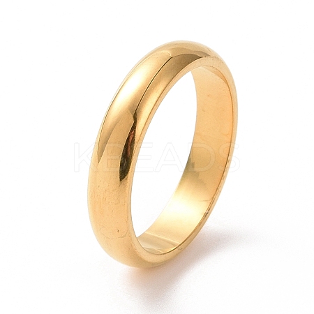 201 Stainless Steel Plain Band Ring for Women RJEW-I089-51G-1
