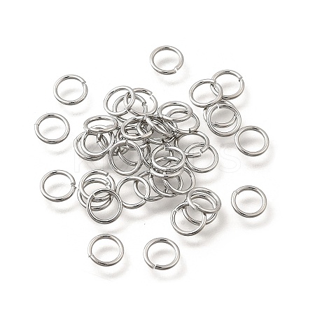 Brass Open Jump Rings KK-B147-03F-P-1