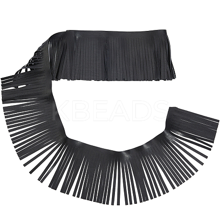 2M PU Leather Suede Fringe Trim AJEW-CY0001-58B-01-1