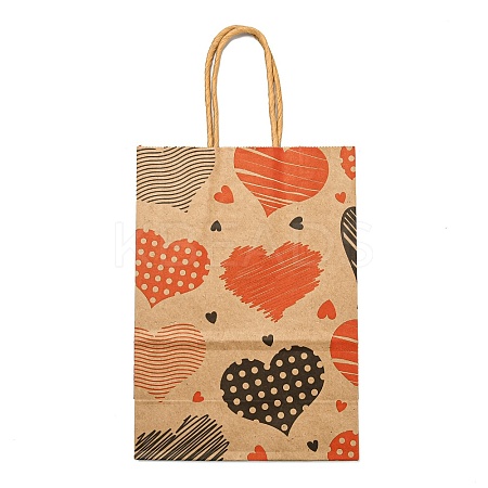 Valentine's Day Rectangle Paper Gift Bags LS-ABAG-C006-01A-1