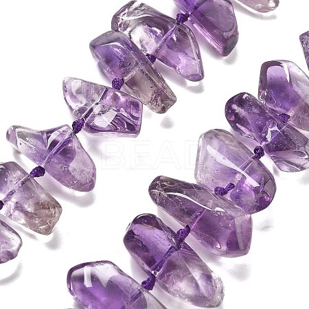 Natural Amethyst Beads Strands G-C179-D01-02-1