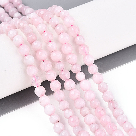 Dyed Natural White Jade Beads Strands X-G-T139-4mm-60-04-1