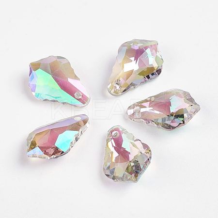 Faceted K9 Glass Charms LS-EGLA-P026-D01-1