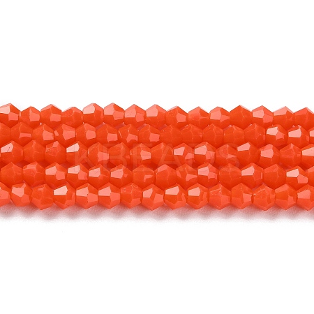 Opaque Solid Color Imitation Jade Glass Beads Strands LS-EGLA-A039-P4mm-D03-1