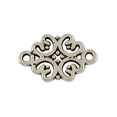 Tibetan Style Alloy Flower Links connectors TIBE-990-AS-RS-1
