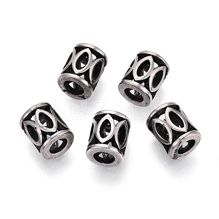 304 Stainless Steel European Style Large Hole Beads STAS-T072-113AS-1
