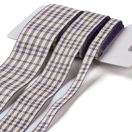 9 Yards 3 Styles Tartan Print Polyester Ribbon SRIB-C002-01A-1