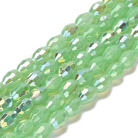 Baking Paint Glass Beads Strands DGLA-D001-02J-1