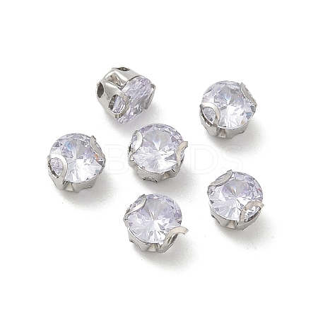 Round Stainless Steel Prong Settings STAS-M104-01C-1