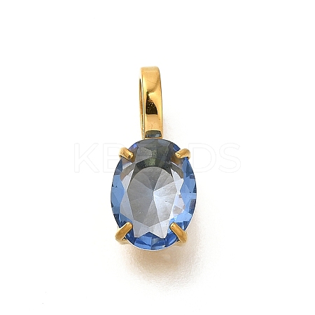 Ion Plating(IP) 304 Stainless Steel Rhinestone Pendants X-STAS-A104-11G-08-1