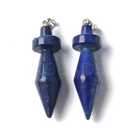 Dyed Natural Lapis Lazuli Pendants G-C187-03B-1