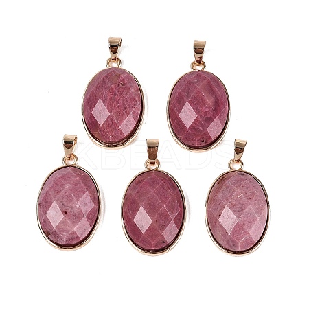 Natural Rhodonite Pendants G-Q606-92G-08-1