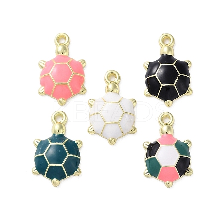 Alloy Enamel Pendants FIND-O003-08A-G-1