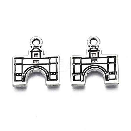 Tibetan Style Alloy Pendants TIBEP-N008-166-1