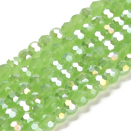 Imitation Jade Glass Beads Stands EGLA-A035-J6mm-B01-1