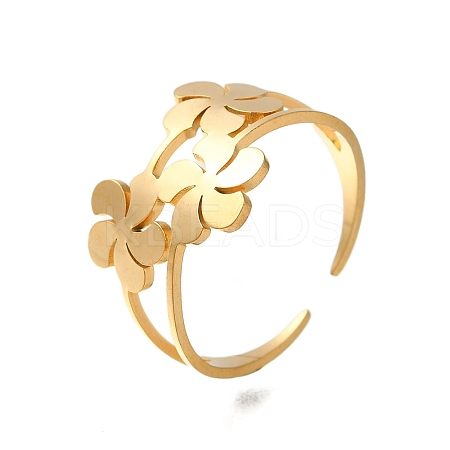 304 Stainless Steel Rings for Women RJEW-S241-04G-1