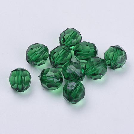 Transparent Acrylic Beads TACR-Q257-6mm-V17-1