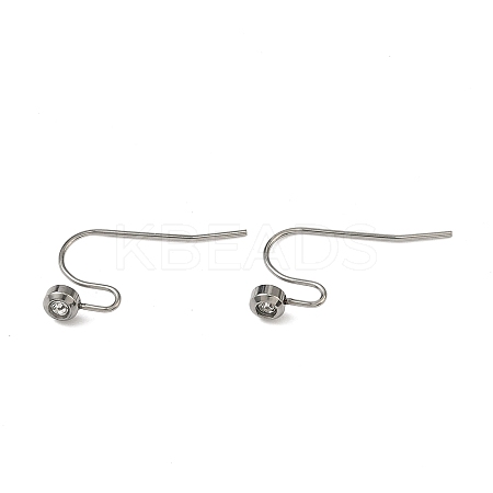 304 Stainless Steel Earring Hooks STAS-P237-14P-1
