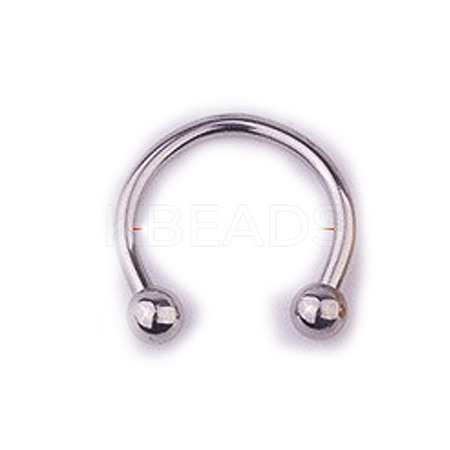 303 Stainless Steel Circular/Horseshoe Barbell Nose Rings WG86D19-04-1