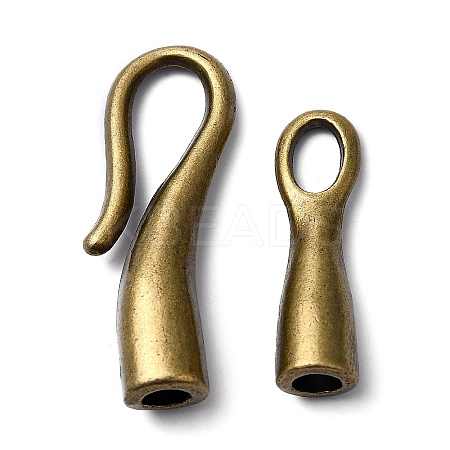 Tibetan Style Hook Clasps LS-MLF11268Y-NF-1