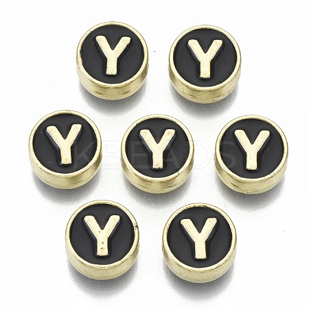 Alloy Enamel Beads LS-X-ENAM-S122-028Y-NR-1