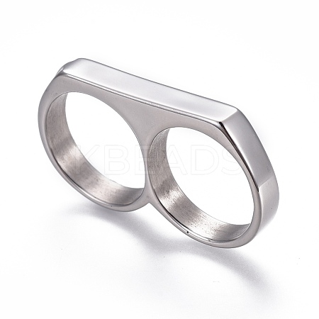 Tarnish Resistant 304 Stainless Steel Finger Rings RJEW-O032-13P-1