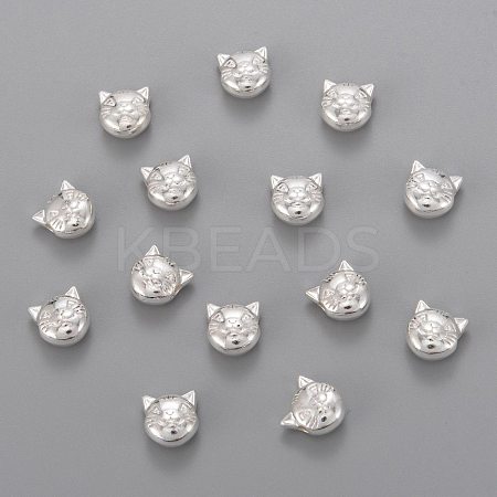 Tibetan Style Alloy Kitten Beads TIBEP-GC178-S-RS-1