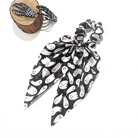 Halloween Theme Cloth Elastic Hair Accessories for Girls or Women PW-WGB7684-02-1
