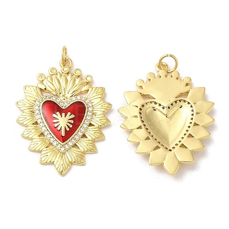 Rack Plating Brass Pendants X-KK-C030-05G-1