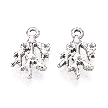 304 Stainless Steel Pendant Rhinestone Settings STAS-T067-44P-1