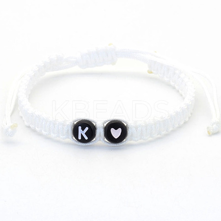 Resin Beads Braided Bead Bracelets FS-WG7326D-11-1