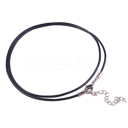 Leather Cord Necklace Makings MAK-PH0002-1.5mm-01-1
