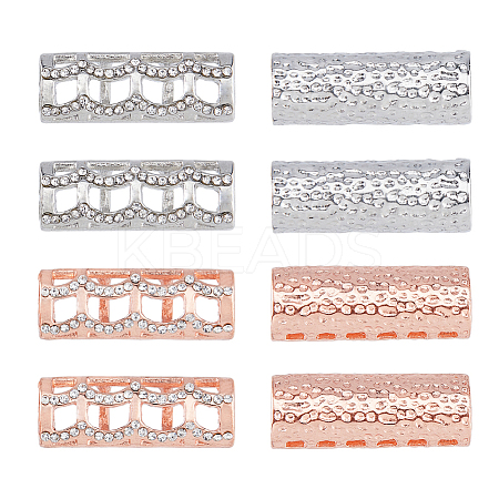 8Pcs 4 Style Alloy Watch Band Adapter Connectors FIND-DC0004-50-1