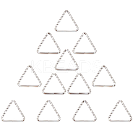 12Pcs Triangle Iron Linking Rings IFIN-CP0002-96P-1